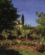Claude Monet Garden in Bloom at Sainte-Adresse Germany oil painting reproduction